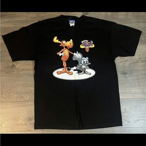 Vintage The Adventures Of Rocky and Bullwinkle Tee